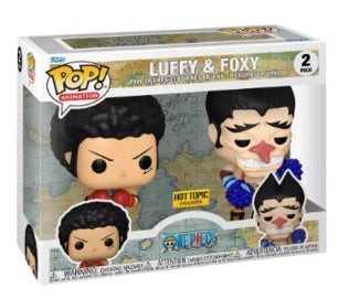 Pop! Animation: One Piece: Luffy & Foxy (2-Pack) Hot Topic Exclusive