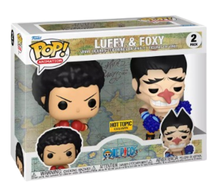 Funko Pop: One Piece Luffy & Foxy Vinyl Figure Set (Common) Hot Topic Exclusive