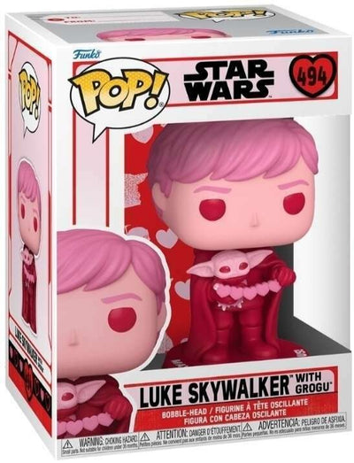 POP! Star Wars: 494 SW, Luke with Grogu (Valentines Day)