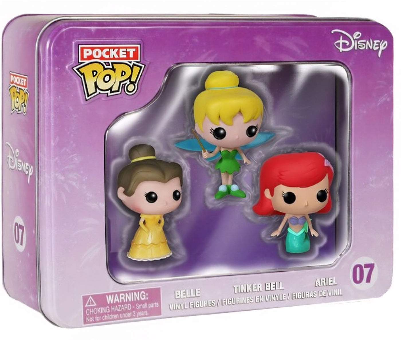 Pocket POP! Disney: 07 Princesses, Belle / Tinker Bell / Ariel (3-PK)