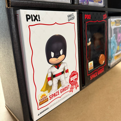 Perfect Display for Thrilljoy Pix - Cardboard GRAIL KUBBIE BLACK (3x2) In Box Display Case for Funko Pops in Acrylic Pop Shield Armor and Thrilljoy Pix