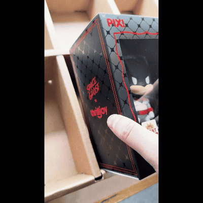 Perfect Display for Thrilljoy Pix - Cardboard GRAIL KUBBIE BROWN (3x2) In Box Display Case for Funko Pops in Acrylic Pop Shield Armor and Thrilljoy Pix