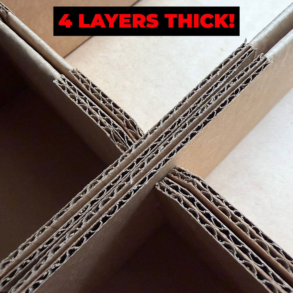 4 Layers Thick Cardboard GRAIL KUBBIE BLACK (3x2) In Box Display Case for Funko Pops in Acrylic Pop Shield Armor and Thrilljoy Pix