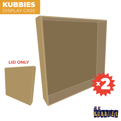 KUBBIE ECONOMY LID Funko Pop In Box Display Case Wall Mountable Stackable Pop Shelf Cardboard