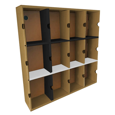 MISFITS KUBBIE DLX (3x4) - In Box Display Case for Funko Pops, Wall Mountable & Stackable Pop Shelf (Cardboard)