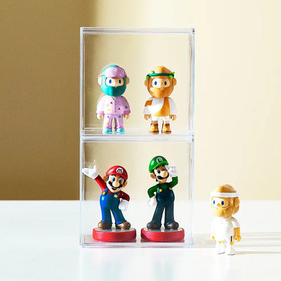 INDIVIDUAL - Transparent Display Case for Blind Box Figures with Card Holder (Plastic)