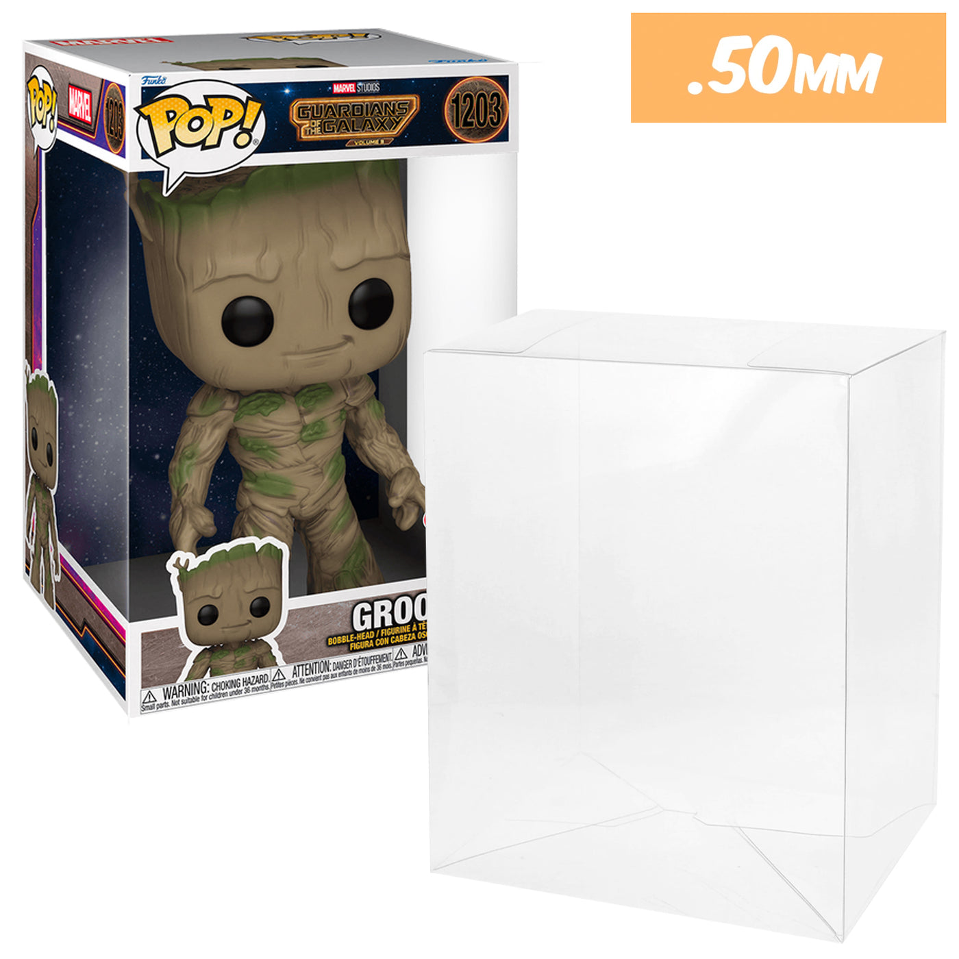 10 inch new size groot best funko pop protectors thick strong uv scratch flat top stack vinyl display geek plastic shield vaulted eco armor fits collect protect display case kollector protector