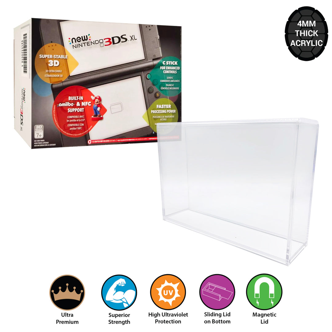 3ＤＳケース Acrylic Hard Case for NINTENDO 3DS XL Video Game Console Box (4mm thic