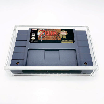 KP Fortress Acrylic Hard Case for SNES Video Game Cartridge 4mm thick, UV & Slide Bottom on The Pop Protector Guide by Display Geek and Kollector Protector