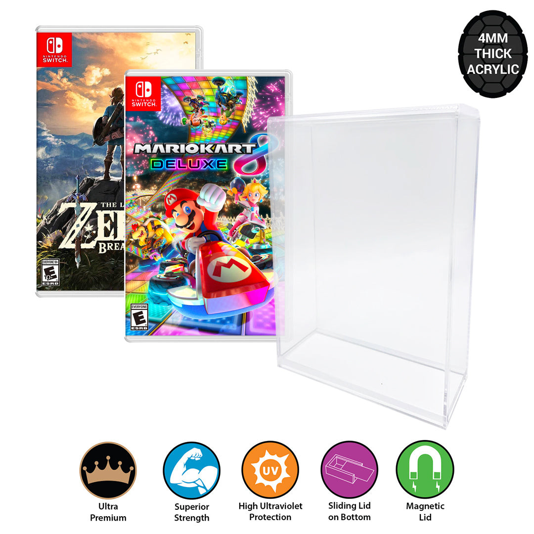 Acrylic Hard Case for NINTENDO SWITCH Video Game Box (4mm thick, UV ...