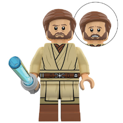 Obi Wan Kenobi - TV Version (Star Wars) - Custom Building Blocks Mini Figures Compatible with LEGO