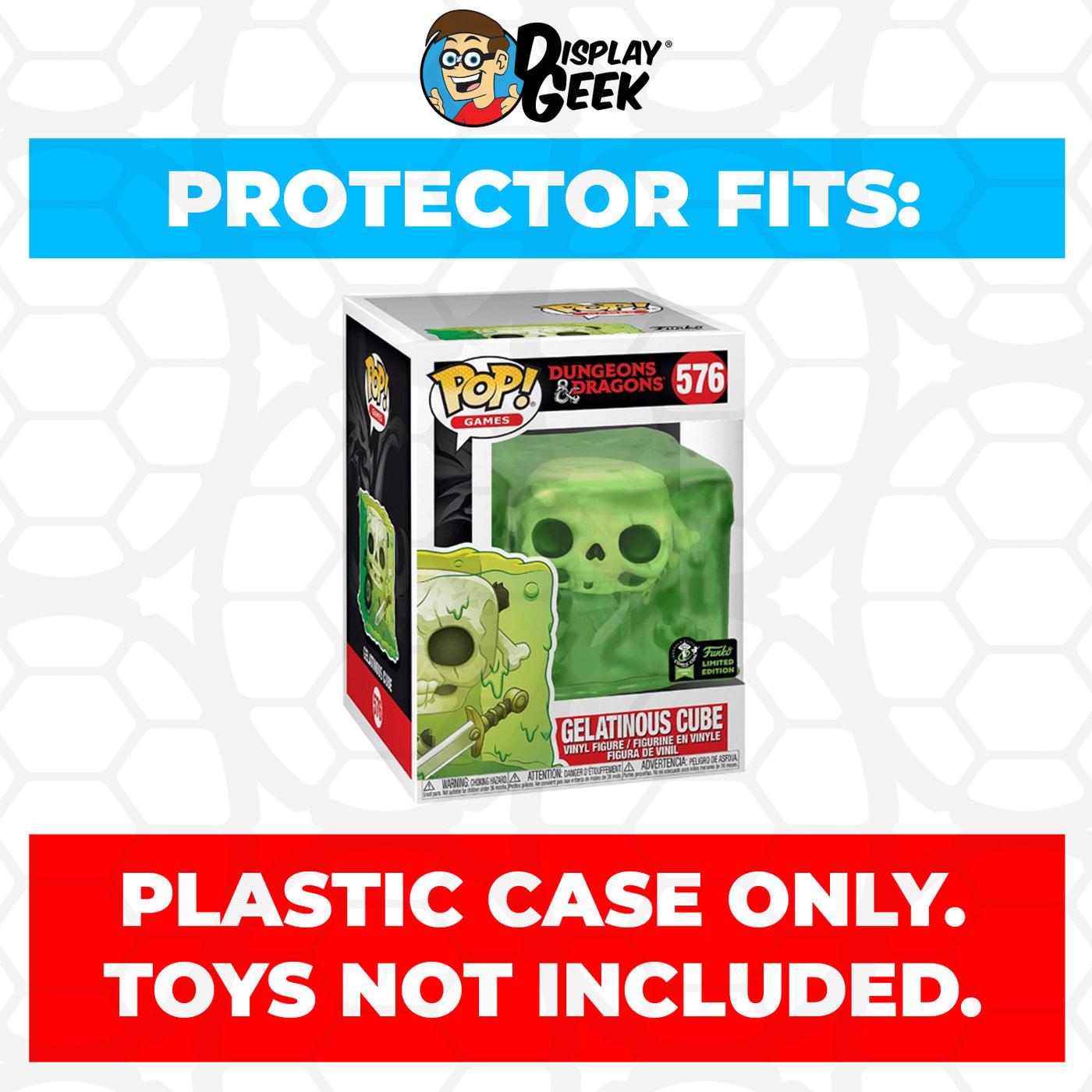 Pop Protector for Gelatinous Cube Green ECCC #576 Funko Pop on The Protector Guide App by Display Geek