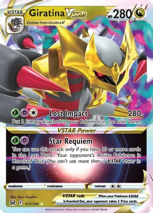 PCG: 131/196 SWSH11 (Lost Origin), Giratina Vstar