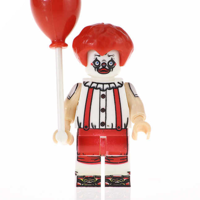 Killer Clown (Horror) - Custom Building Blocks Mini Figures Compatible with LEGO