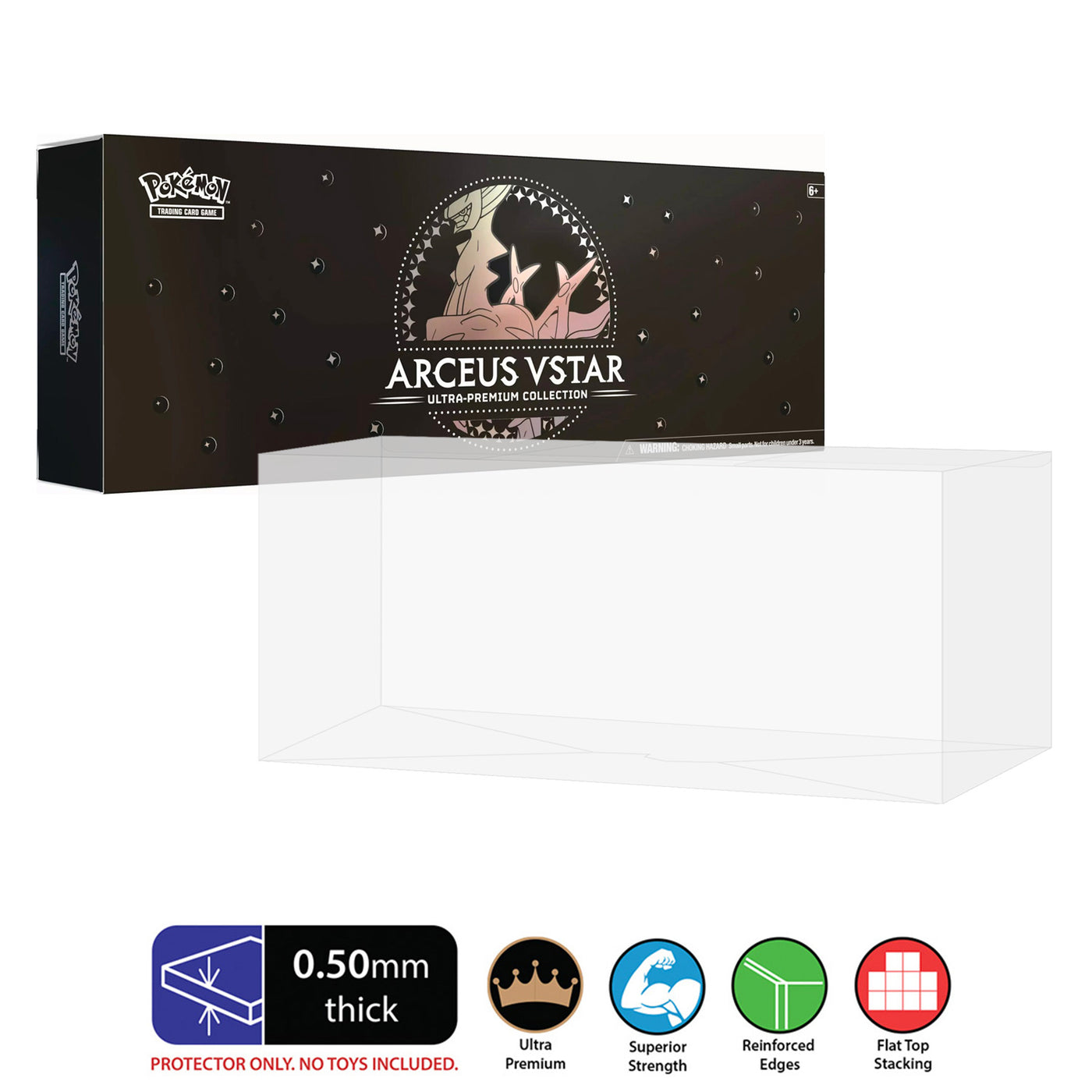 POKEMON TCG Arceus VSTAR Ultra Premium Collection Box Protectors (0.50 | Display Geek, Inc. POKEMON TCG Arceus VSTAR Ultra Premium Collection Box Protectors (0.50 | Display Geek, Inc.