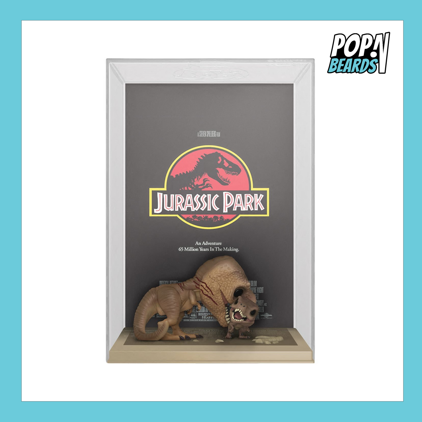 POP! Movie Posters: 03 Jurassic Park, Tyrannosaurus Rex & Velociraptor (17-Inch)