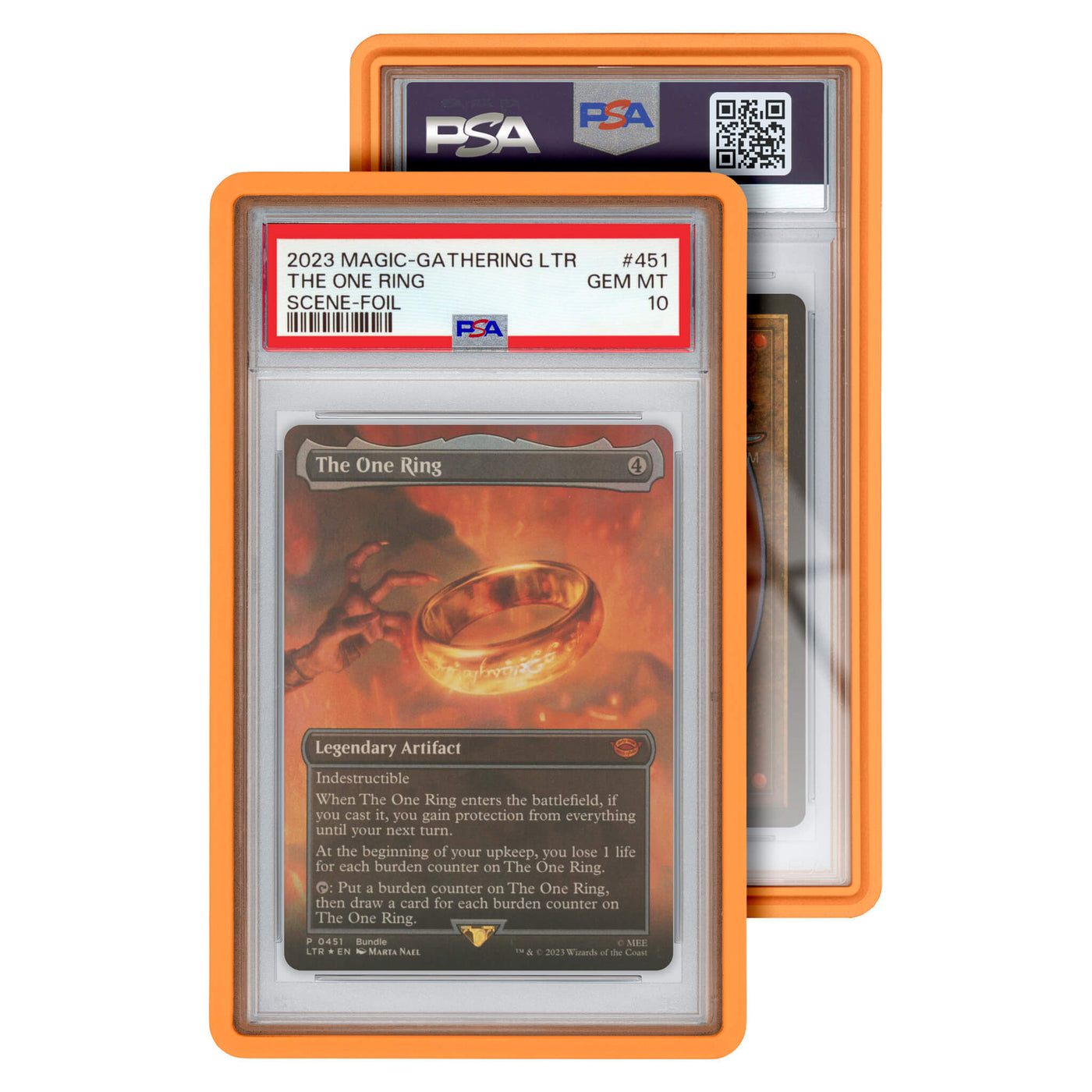 Orange Standard Protective Case for Graded Cards (PSA) - GradedGuard