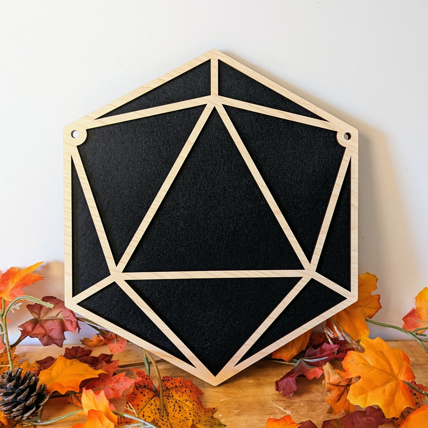 Enamel Pin Display - D20 Dice Design