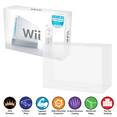 Plastic Protector for NINTENDO Wii Video Game Console Box 0.50mm thick, UV & Scratch Resistant on The Pop Protector Guide by Display Geek