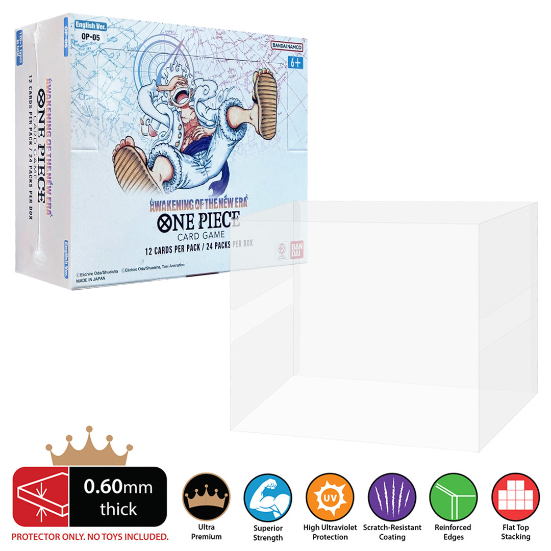 one piece booster box protector COMING SOON) ONE PIECE TCG English Booster Box Protectors (0.60mm thi