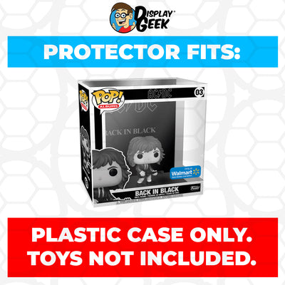 Pop Protector for AC/DC Back in Black #03 Funko Pop Albums on The Protector Guide App by Display Geek