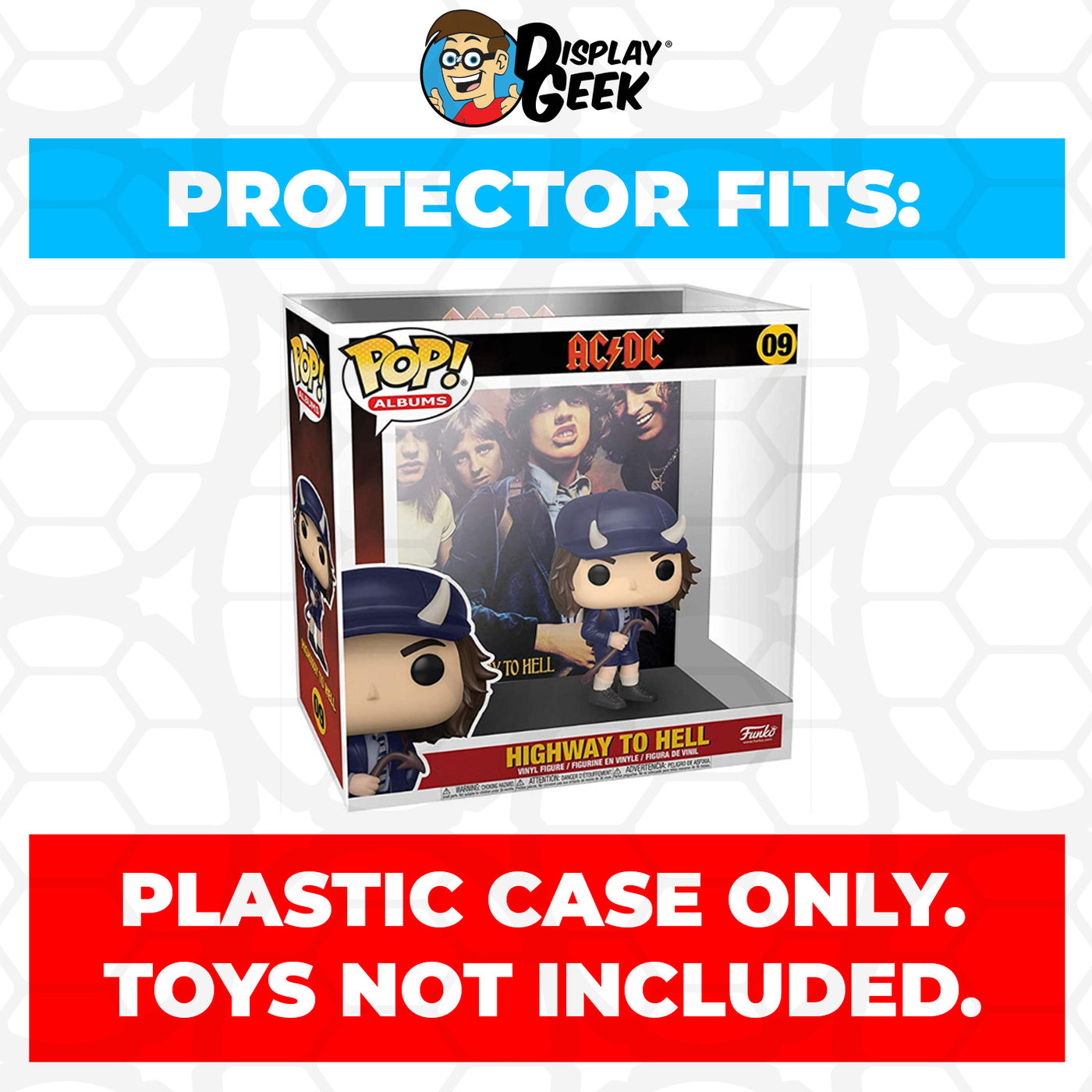 Pop Protector for AC/DC Highway to Hell #09 Funko Pop Albums on The Protector Guide App by Display Geek