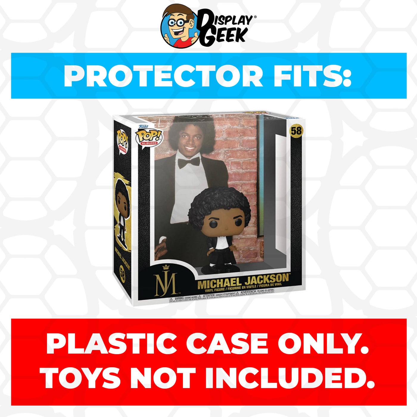 Pop Protector for Michael Jackson Off The Wall #58 Funko Pop Albums on The Protector Guide App by Display Geek