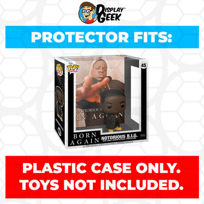 Pop Protector for Notorious BIG Born Again #45 Funko Pop Albums on The Protector Guide App by Display Geek