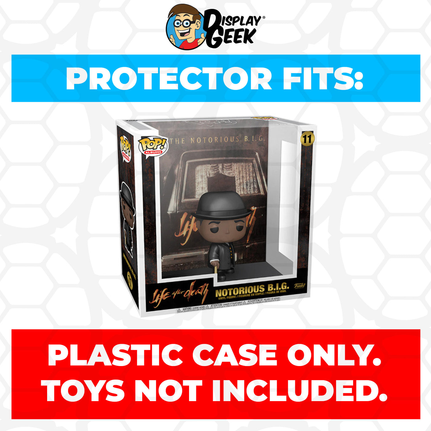 Pop Protector for Notorious BIG Life After Death #11 Funko Pop Albums on The Protector Guide App by Display Geek