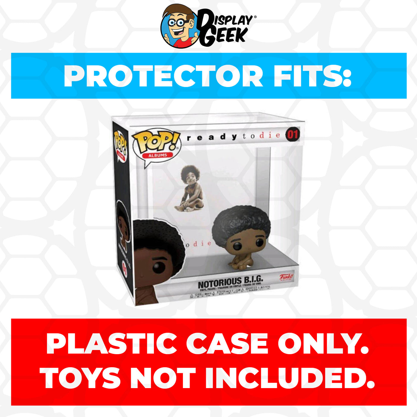 Pop Protector for Notorious BIG Ready to Die #01 Funko Pop Albums on The Protector Guide App by Display Geek