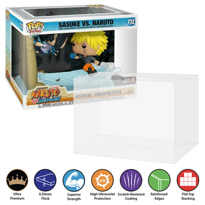 732 sasuke vs naruto anime movie moment best funko pop protectors thick strong uv scratch flat top stack vinyl display geek plastic shield vaulted eco armor fits collect protect display case kollector protector