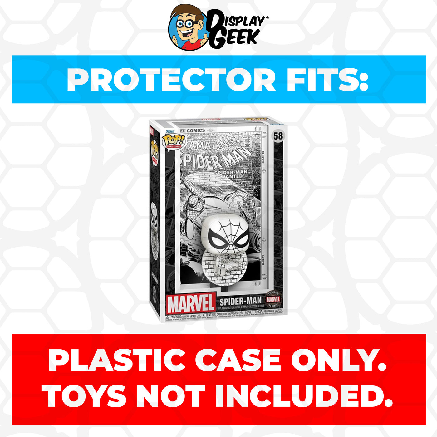 Pop Protector for The Amazing Spider-Man Wanted #58 Funko Pop Comic Covers on The Protector Guide App by Display Geek