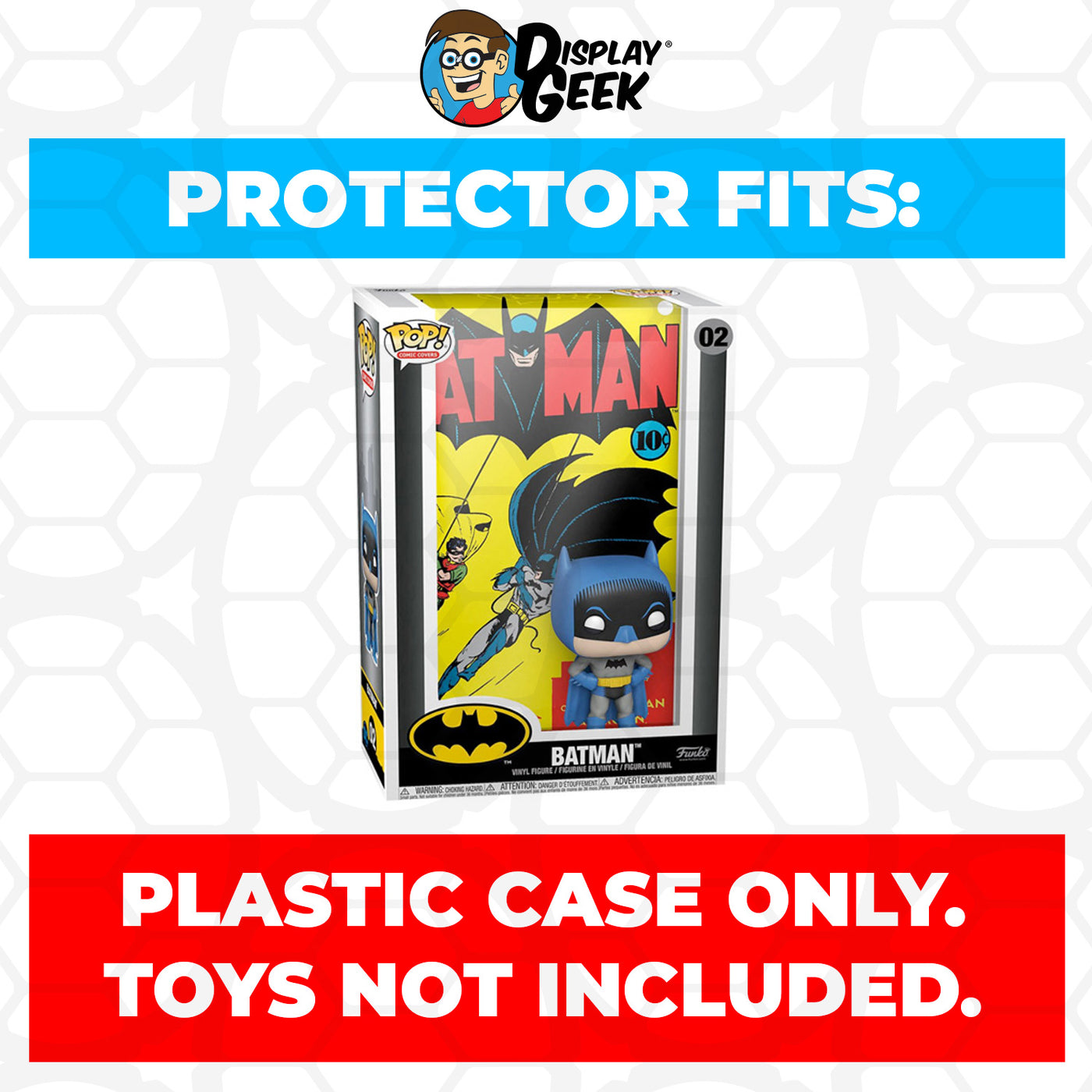 Pop Protector for Batman #02 Funko Pop Comic Covers on The Protector Guide App by Display Geek