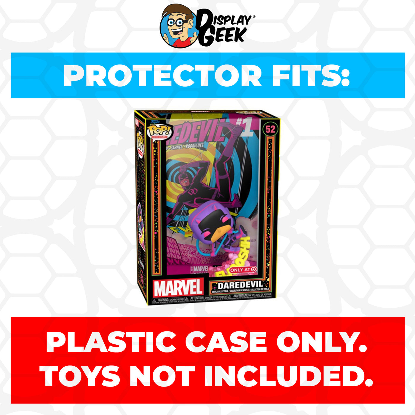 Pop Protector for Daredevil Blacklight #52 Funko Pop Comic Covers on The Protector Guide App by Display Geek