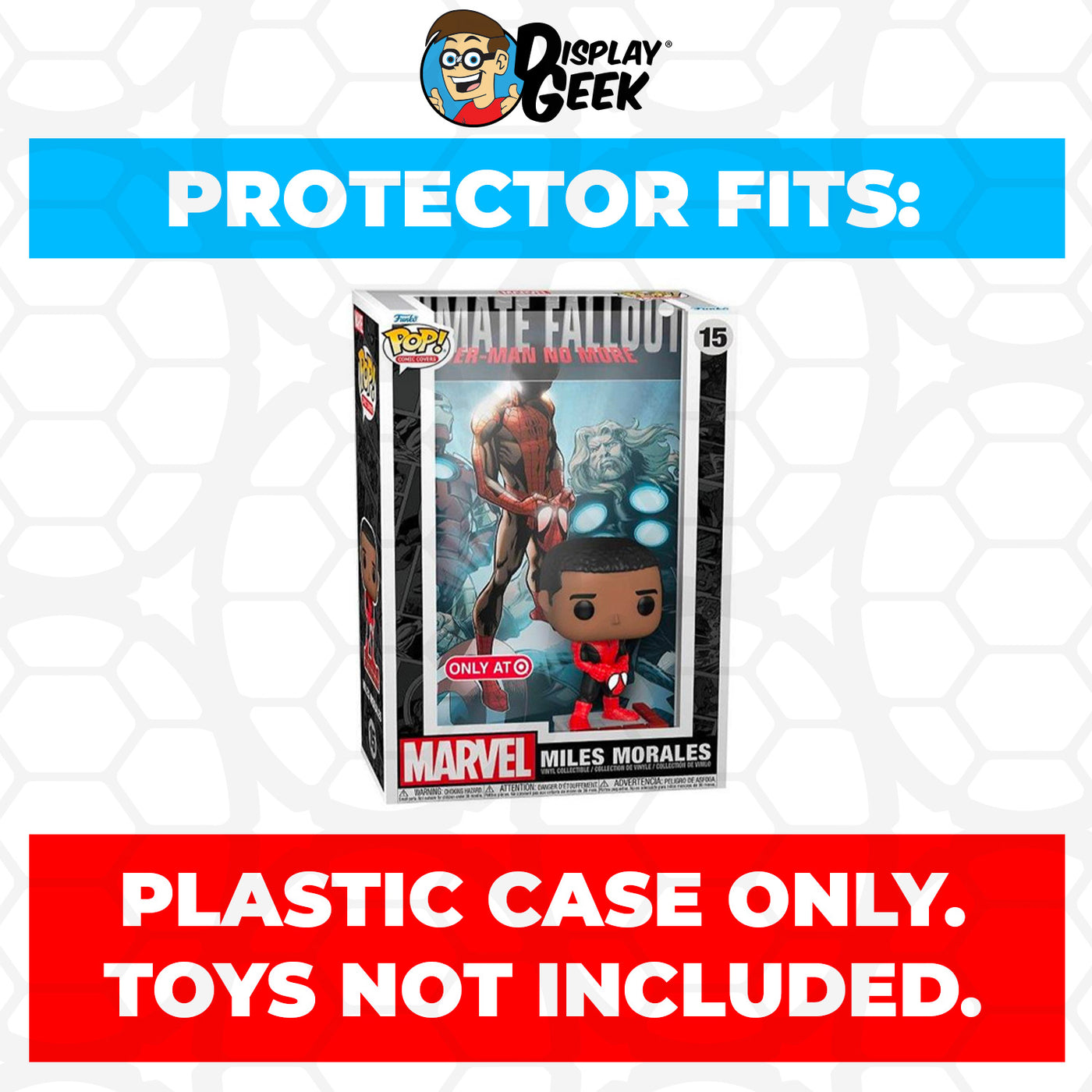 Pop Protector for Miles Morales #15 Funko Pop Comic Covers on The Protector Guide App by Display Geek