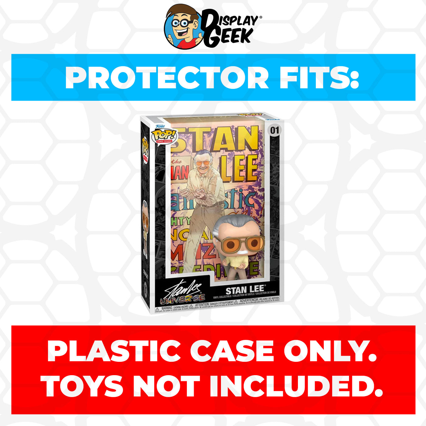 Pop Protector for Stan Lee Universe #01 Funko Pop Comic Covers on The Protector Guide App by Display Geek