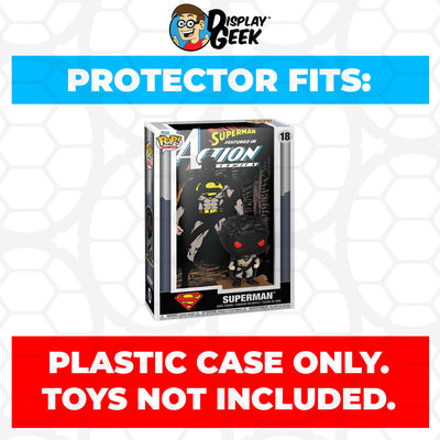 Pop Protector for Superman Action Comics Shadowed #18 Funko Pop Comic Covers on The Protector Guide App by Display Geek