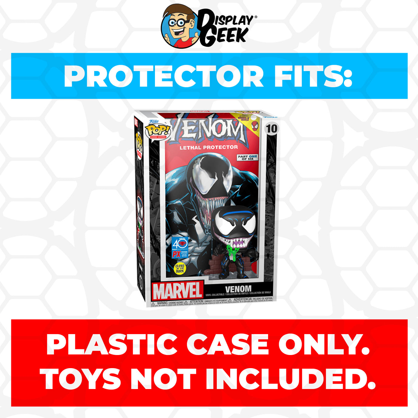 Pop Protector for Venom Lethal Protector #10 Funko Pop Comic Covers on The Protector Guide App by Display Geek