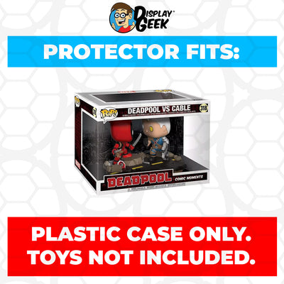 Pop Protector for Deadpool vs Cable #318 Funko Pop Comic Moments on The Protector Guide App by Display Geek
