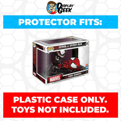 Pop Protector for Venom vs Spider-Man Metallic #625 Funko Pop Comic Moments on The Protector Guide App by Display Geek