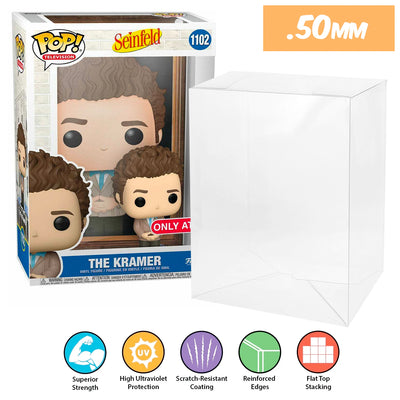 1102 seinfeld the kramer pop covers best funko pop protectors thick strong uv scratch flat top stack vinyl display geek plastic shield vaulted eco armor fits collect protect display case kollector protector