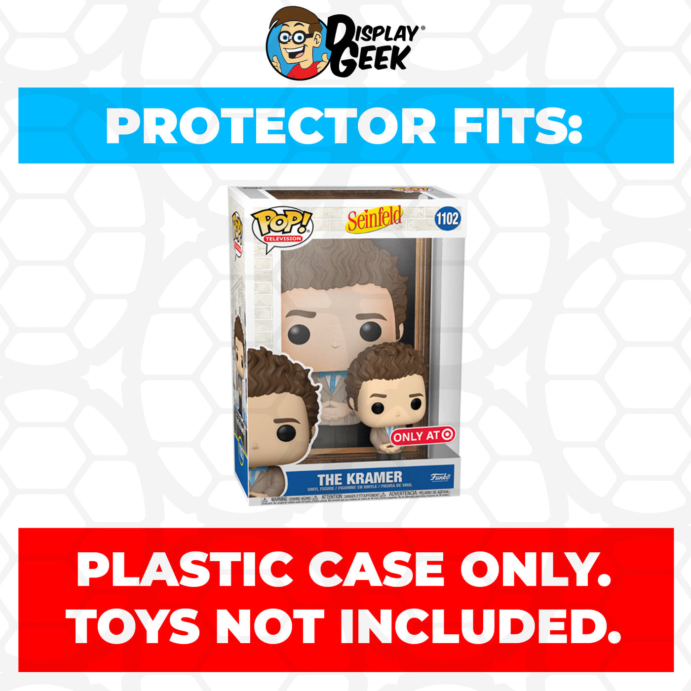 Pop Protector for Seinfeld The Kramer on Black Velvet #1102 Funko Pop Covers on The Protector Guide App by Display Geek