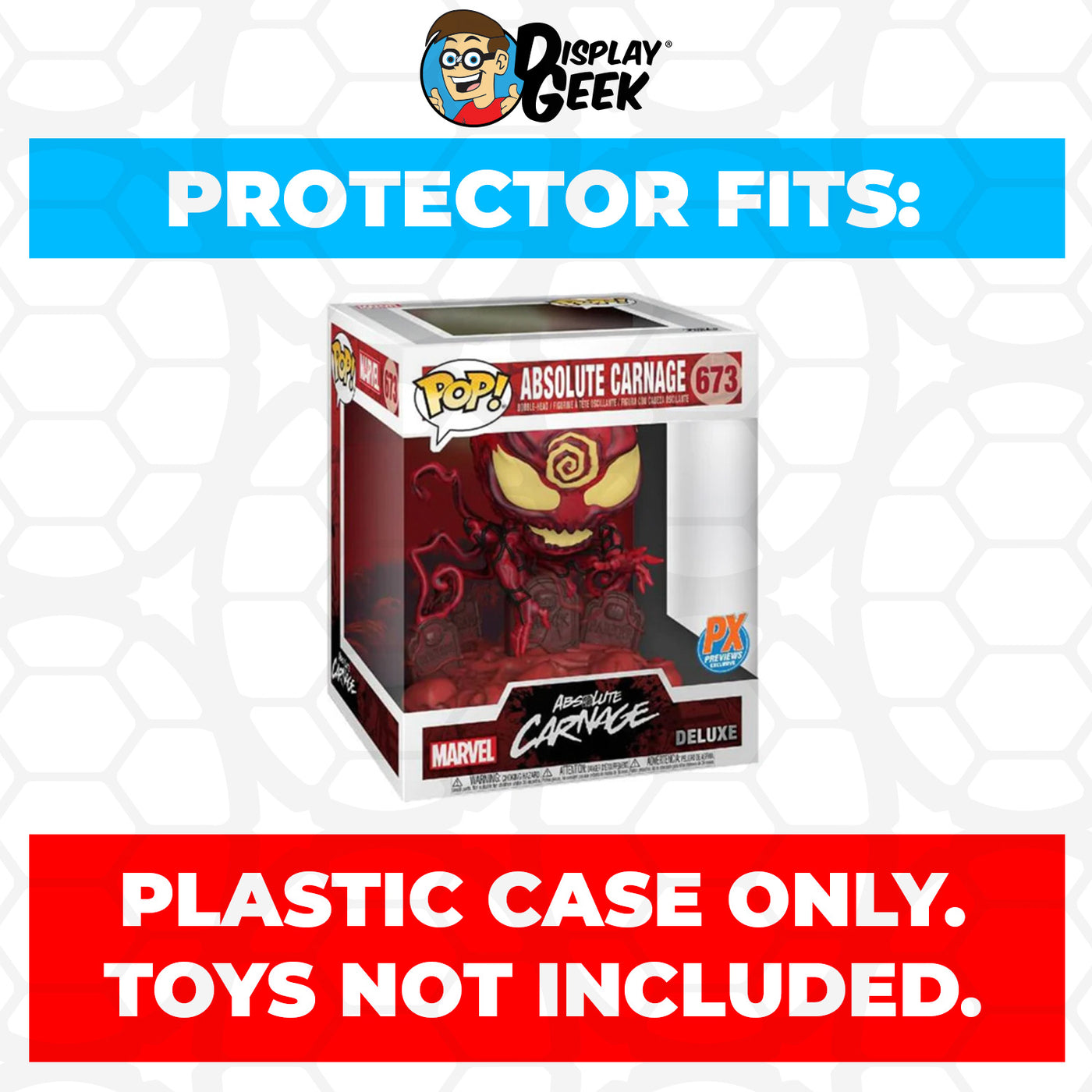 Pop Protector for Absolute Carnage #673 Funko Pop Deluxe on The Protector Guide App by Display Geek