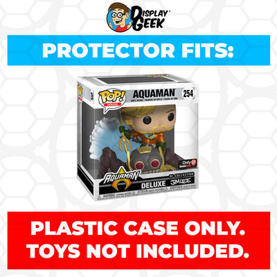 Pop Protector for Aquaman Jim Lee #254 Funko Pop Deluxe on The Protector Guide App by Display Geek