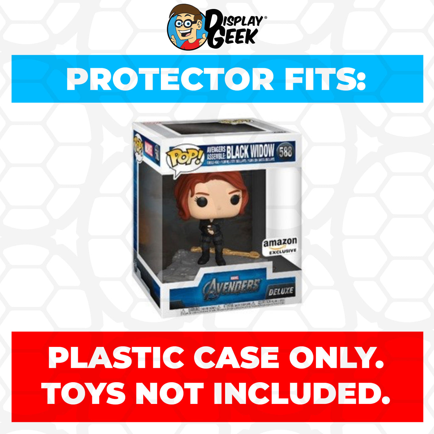 Pop Protector for Avengers Assemble Black Widow #588 Funko Pop Deluxe on The Protector Guide App by Display Geek