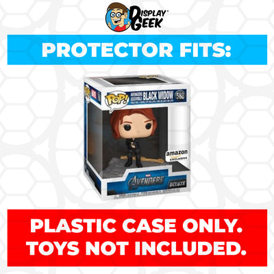 Pop Protector for Avengers Assemble Black Widow #588 Funko Pop Deluxe on The Protector Guide App by Display Geek