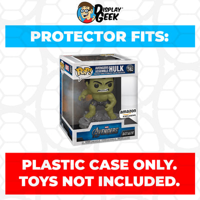 Pop Protector for Avengers Assemble Hulk #585 Funko Pop Deluxe on The Protector Guide App by Display Geek