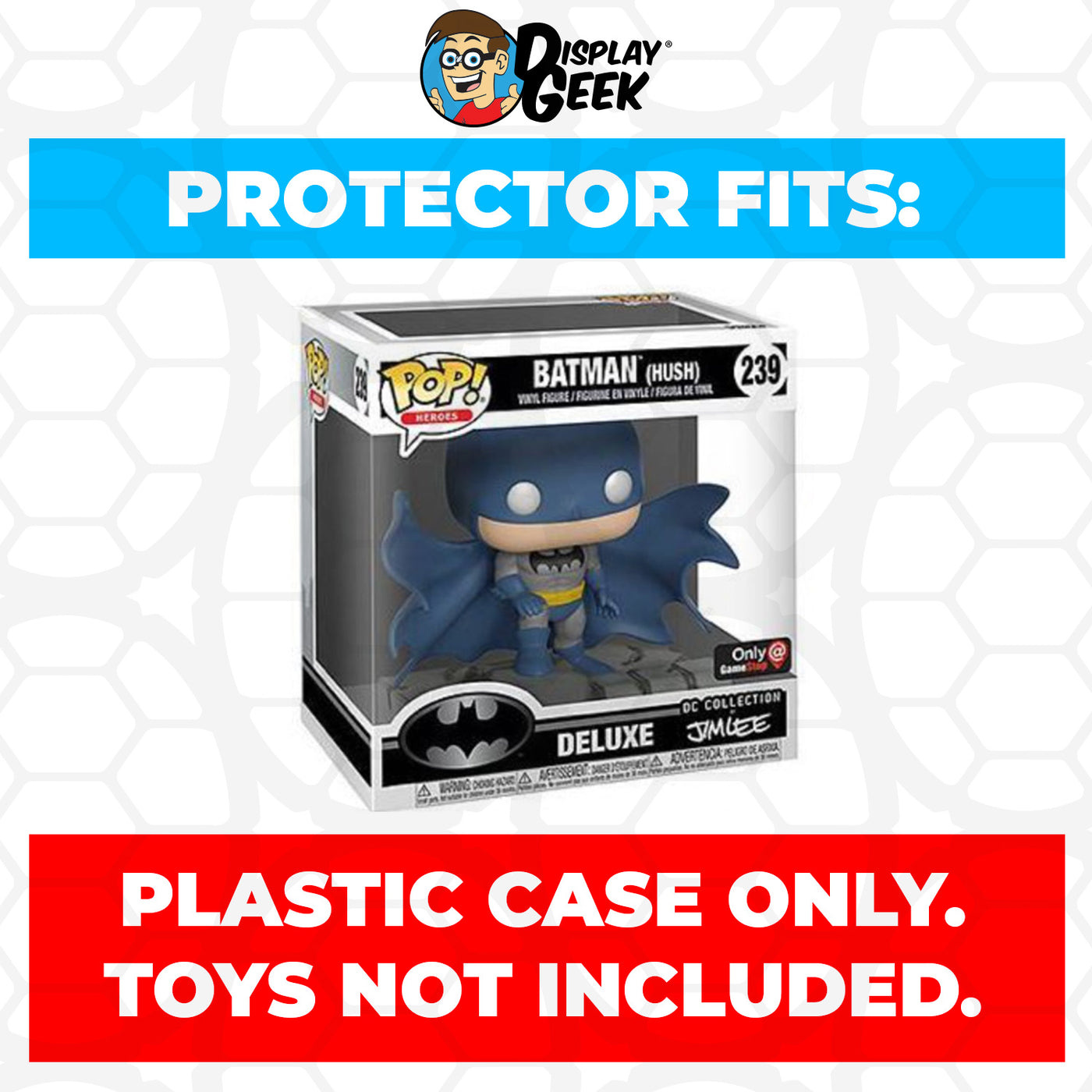 Pop Protector for Batman Hush Jim Lee Blue #239 Funko Pop Deluxe on The Protector Guide App by Display Geek