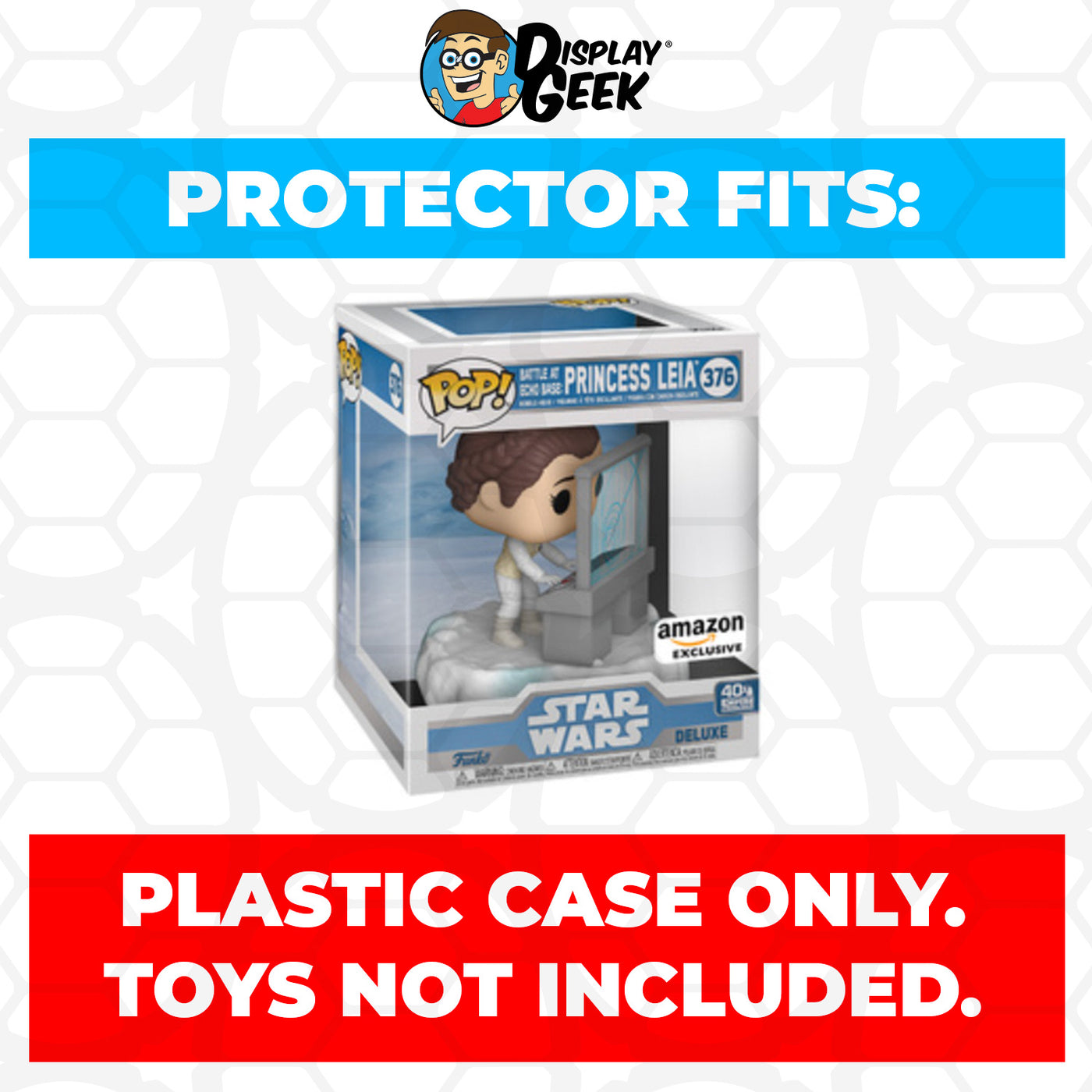 Pop Protector for Battle at Echo Base Princess Leia #376 Funko Pop Deluxe on The Protector Guide App by Display Geek