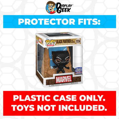 Pop Protector for Black Panther with Waterfall #1114 Funko Pop Deluxe on The Protector Guide App by Display Geek